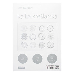 Leniar kalka kreślarska w bloku 90g 25 ark - sklep plastyczny - szał d