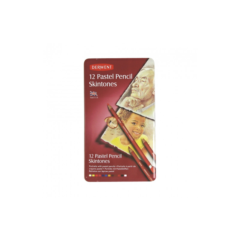Derwent pastel skintones 12 color crayon set