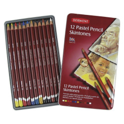 Derwent skintones zestaw pasteli w kredce 12 kolorów - Sklep plastyczn