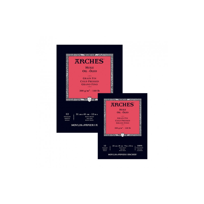 Blok Arches do farb olejnych 300g 12ark Gran Fin - sklep plastyczny -