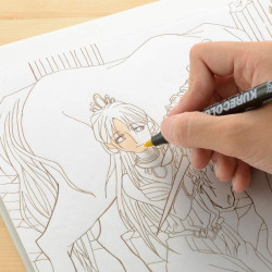 Kurecolor fine&brush manga fresh&neutral set of 12 markers