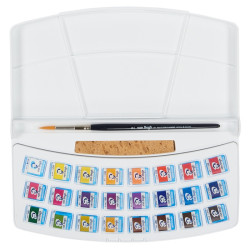 Talens Van Gogh set of 24 half-tufted watercolors in botanical plastic