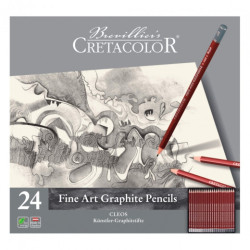 Cretacolor cleos  graphite pencils 24 pieces