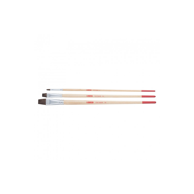 Talens artcreation set of 3 flat natural brushes 9099223M