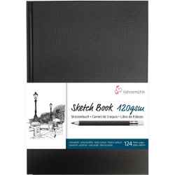 Szkicownik Hahnemuhle sketchbook fineart 120g 64 ark czarna opra - skl
