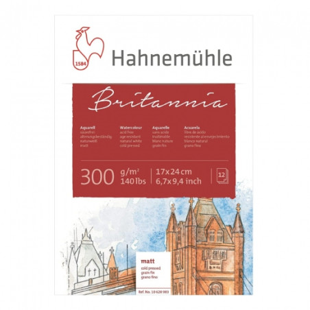 Blok Hahnemuhle britannia do akwareli 300g 12ark