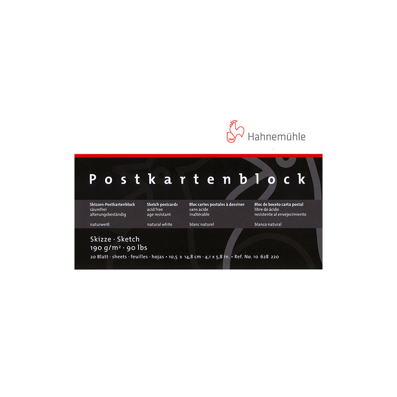 Szkicownik Hahnemuhle postkarten block A6 190g 20 akruszy - Sklep plas