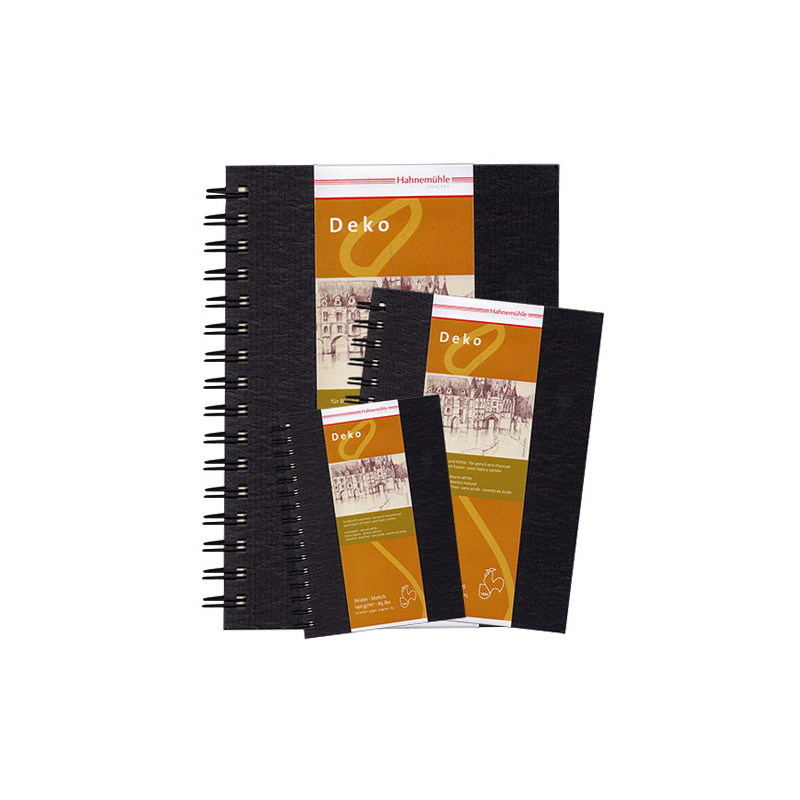 Szkicownik Hahnemuhle deco 140g 62 arkusze czarny spirala - Sklep plas