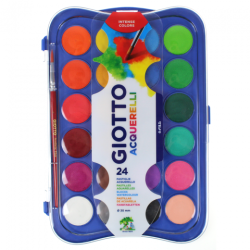 Giotto aquarelli akwarele w plastikowym opakowaniu 24 kolory - Sklep p