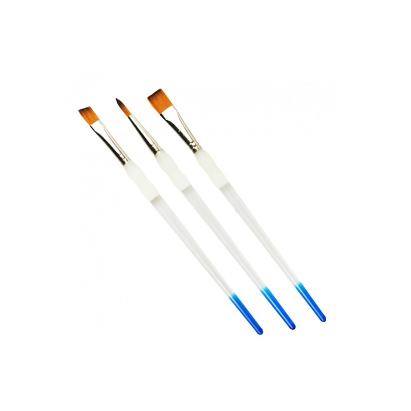 Kangrui pędzle nylonowe z gumową nasadką - SKlep plastyczny - szał dla