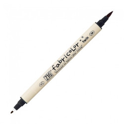 Kuretake zig fabricolor twin black fabric for writing