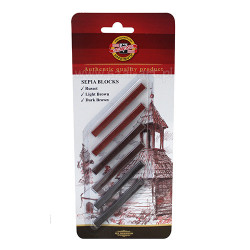 Koh-i-Noor sepia stick on a blister of 6 pieces