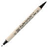 Kuretake zig fabricolor twin black fabric for writing