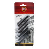Koh-i-Noor pressed carbon stick on blister of 6 pieces