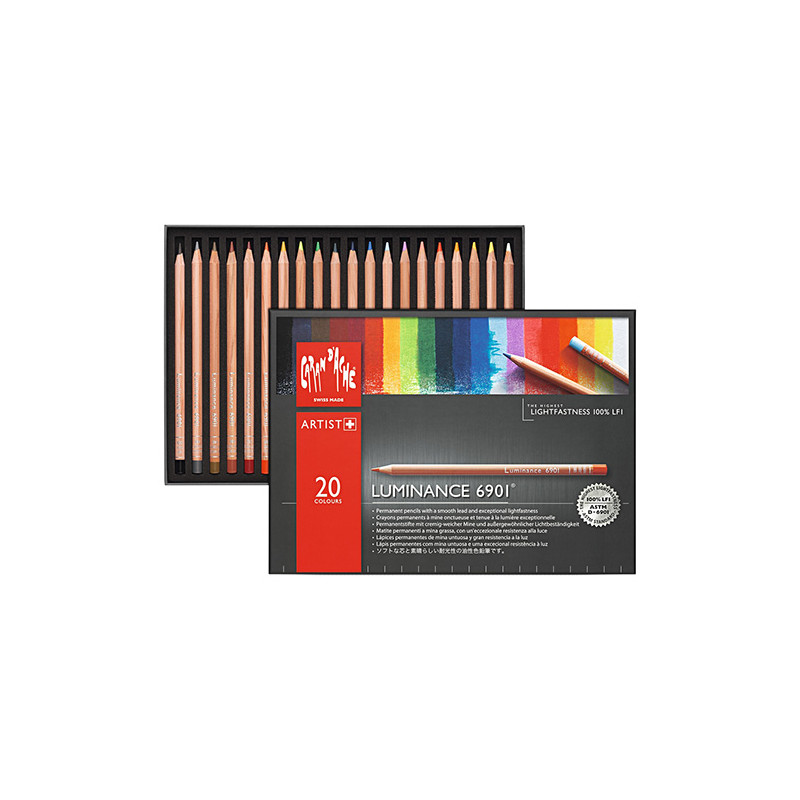 Caran d'Ache Luminance 6901 set of 20 colored pencils