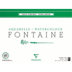 Blok Clairefontaine watercolour fontaine torchon 300g 25ark