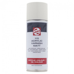 Talens werniks matowy 115 olej akryl spray 400ml - sklep plastyczny -