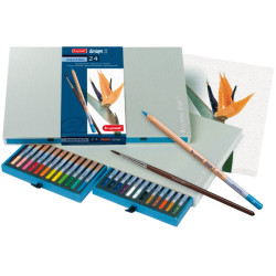 Bruynzeel aquarel zestaw 24 akwarelowych kredek - Sklep plastyczny - s