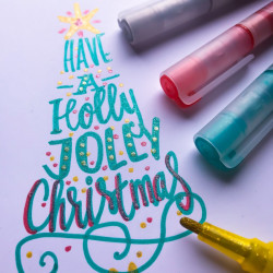 Bruynzeel glitter set of 6 felt-tip pens - szal art - sklep plastyczny