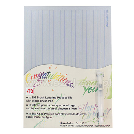 Kuretake calligraphy brush lettering zestaw do nauki kaligrafii - skle