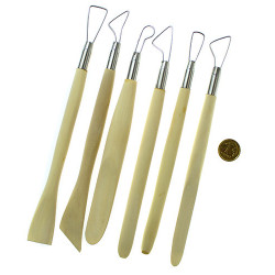 Ceramic spatula tools set of 6 pieces - art store