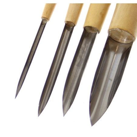 Ceramic tools for holes sharp set of 4 pieces - Plastic store