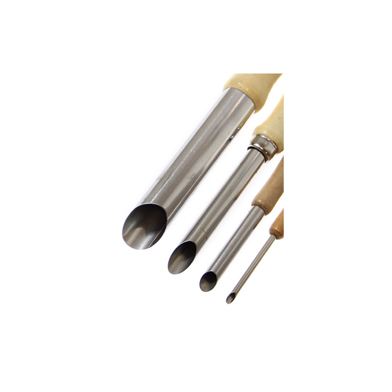 Tubular ceramic tools for holes set of 4 pieces - Plastic store