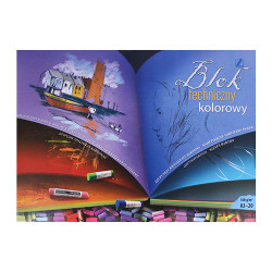 Blok Kreska artystyczny z kolorowymi kartkami 300g 20ark