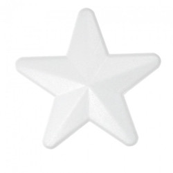 Styrofoam Star 15cm - szal art - sklep plastyczny