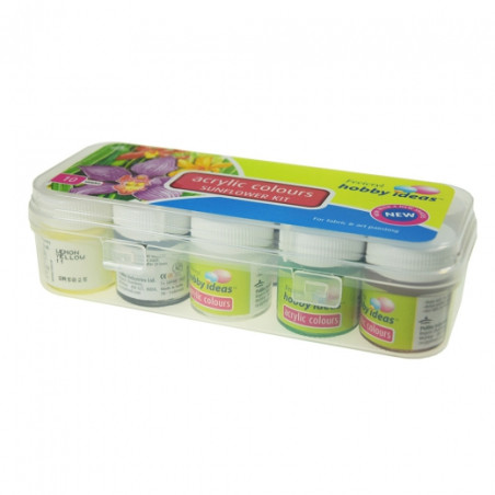 Pidilite kit sunflower acrylic paints 10x15ml