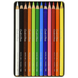 Conte a Paris a set of 12 pastels in a metal crayon pack