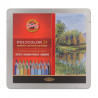 Koh-i-noor polycolor landscape artistic pencils 24 color metal packagi