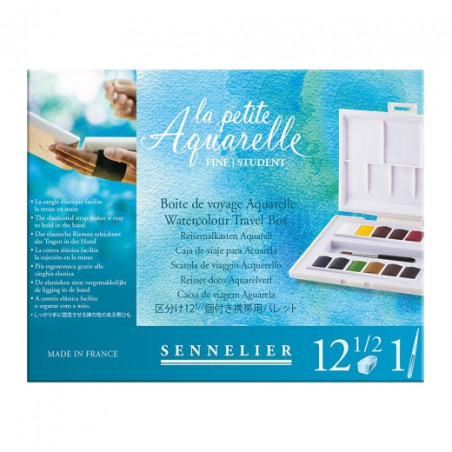 Sennelier la petite aquarelle farby akwarelowe 12 półkostek - sklep pl