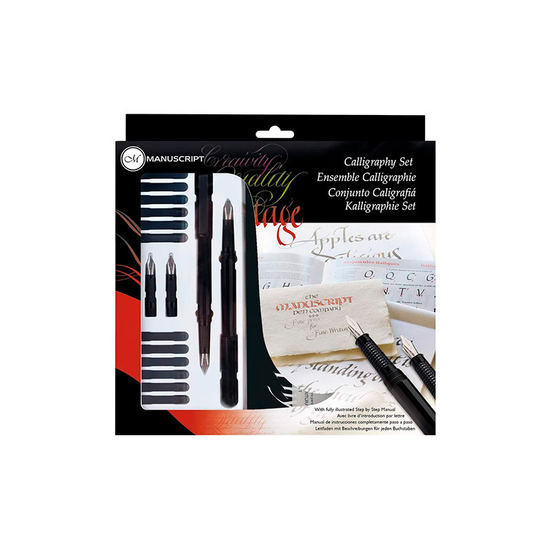 Manuscript calligraphy set for left-handed calligraphy