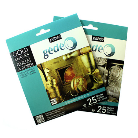 Pebeo gedeo gold leaves14x14cm 25 płatków - sklep plastyczny - szał dl