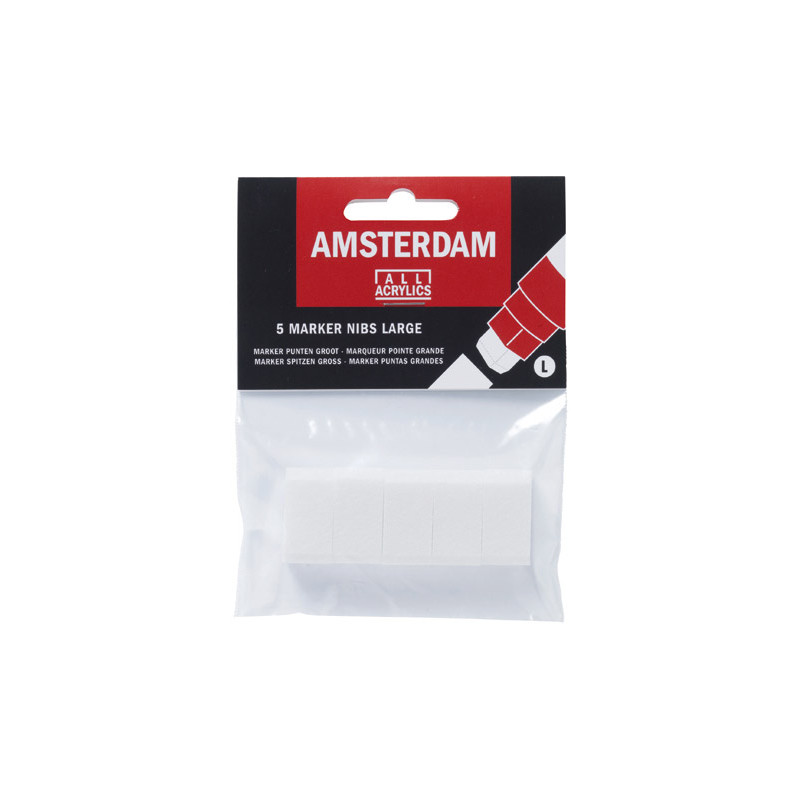 Amsterdam 5 markers nibs large - sklep plastyczny - szał dla plastyków