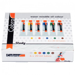 Talens cobra study farby olejne wodorozcieńczalne 6x20ml - Sklep plast
