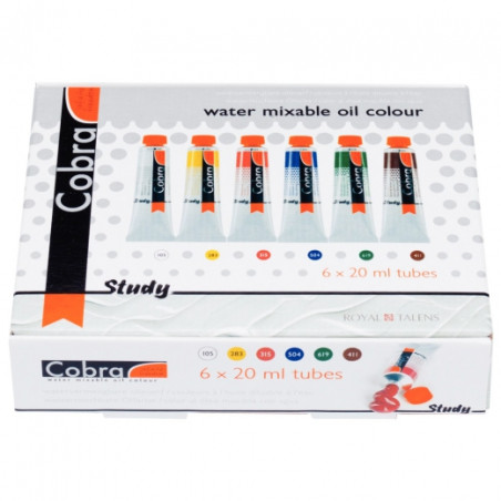 Talens cobra study oil paints 6x20ml