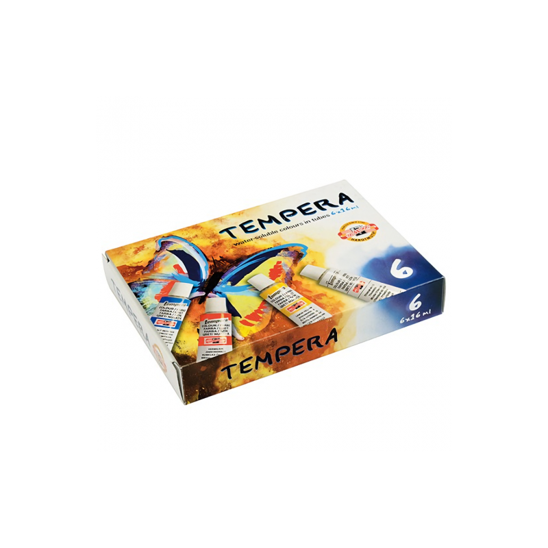 The set of tempera Koh-i-noor in tubes - 6 colors