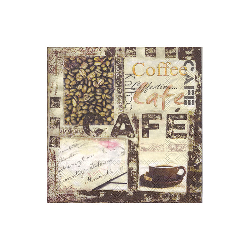 Serwetka do decoupage Ambiente 6-13307625 coffee - sklep plastyczny -