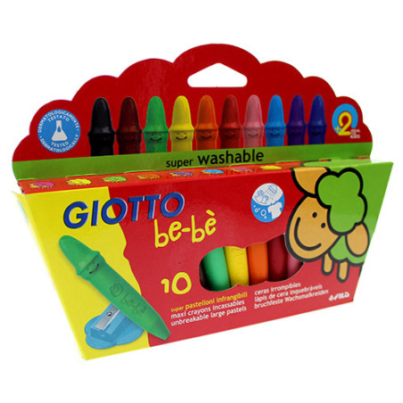 Giotto be-be set of 10 pastels for children - art store - dl craze