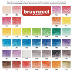 Bruynzeel expression colour zestaw 36 kredek - sklep plastyczny - szał