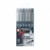 Sakura koi coloring brush pen 6 gray colors set