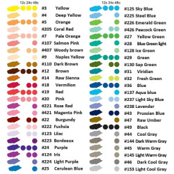 Sakura koi coloring brush pen set of 48 pens