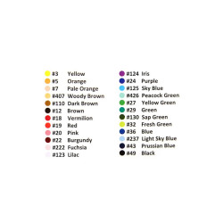 Sakura koi coloring brush pen set of 24 pens - szal art - sklep plasty