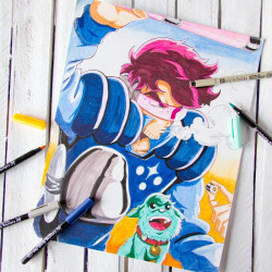 Sakura koi coloring brush pen set of 48 pens