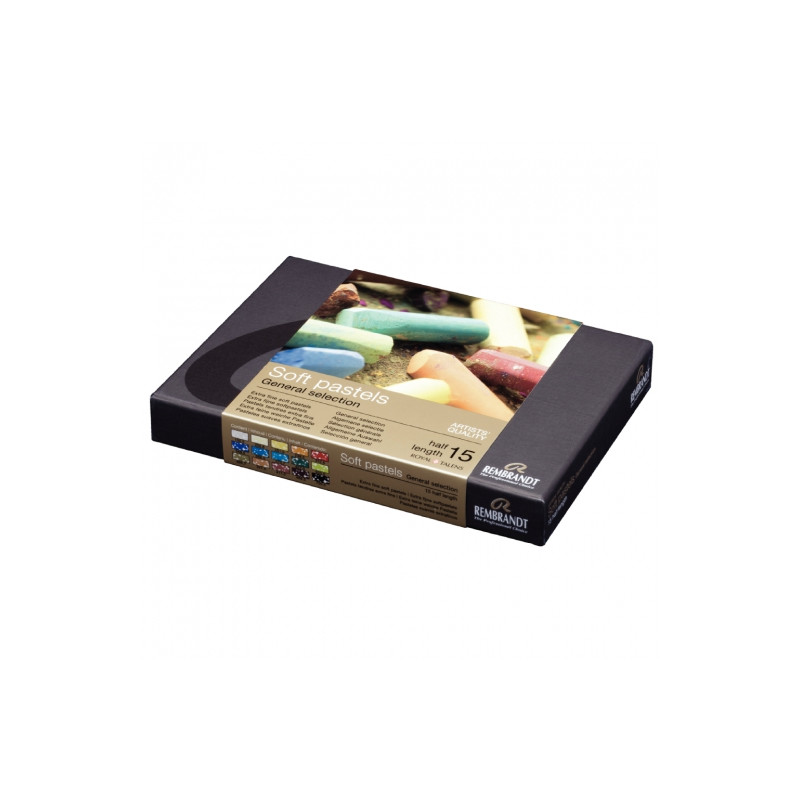 Talens rembrandt a set of 15 dry half pastels