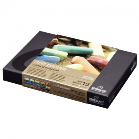 Talens rembrandt a set of 15 dry half pastels
