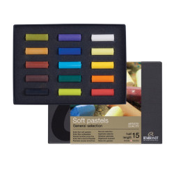 Talens rembrandt a set of 15 dry half pastels