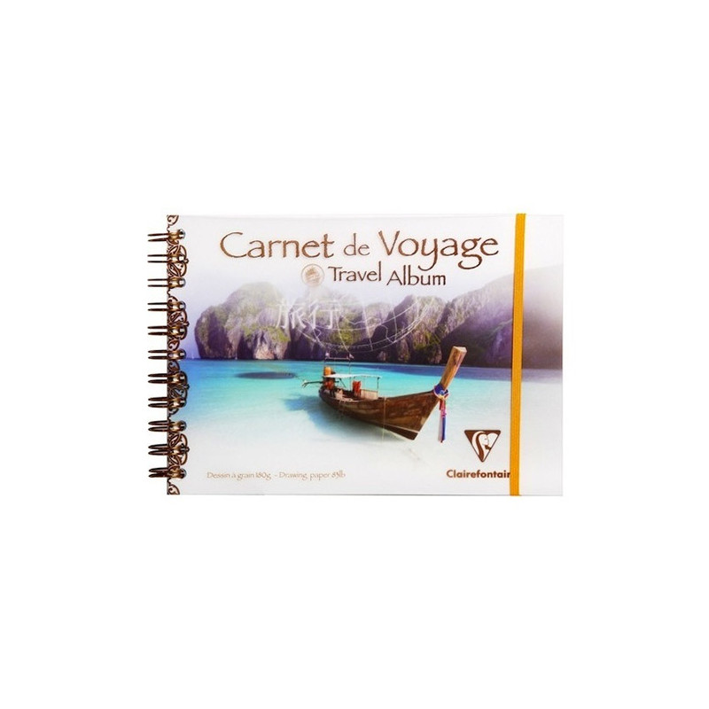 Blok Clairefontaine travel album łódź do wielu technik 180g 30ark A5 -